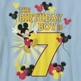 thumbnail image 2 of Boy's Mickey & Friends The Birthday Boy is 7  Graphic Tee Light Blue Medium, 2 of 4
