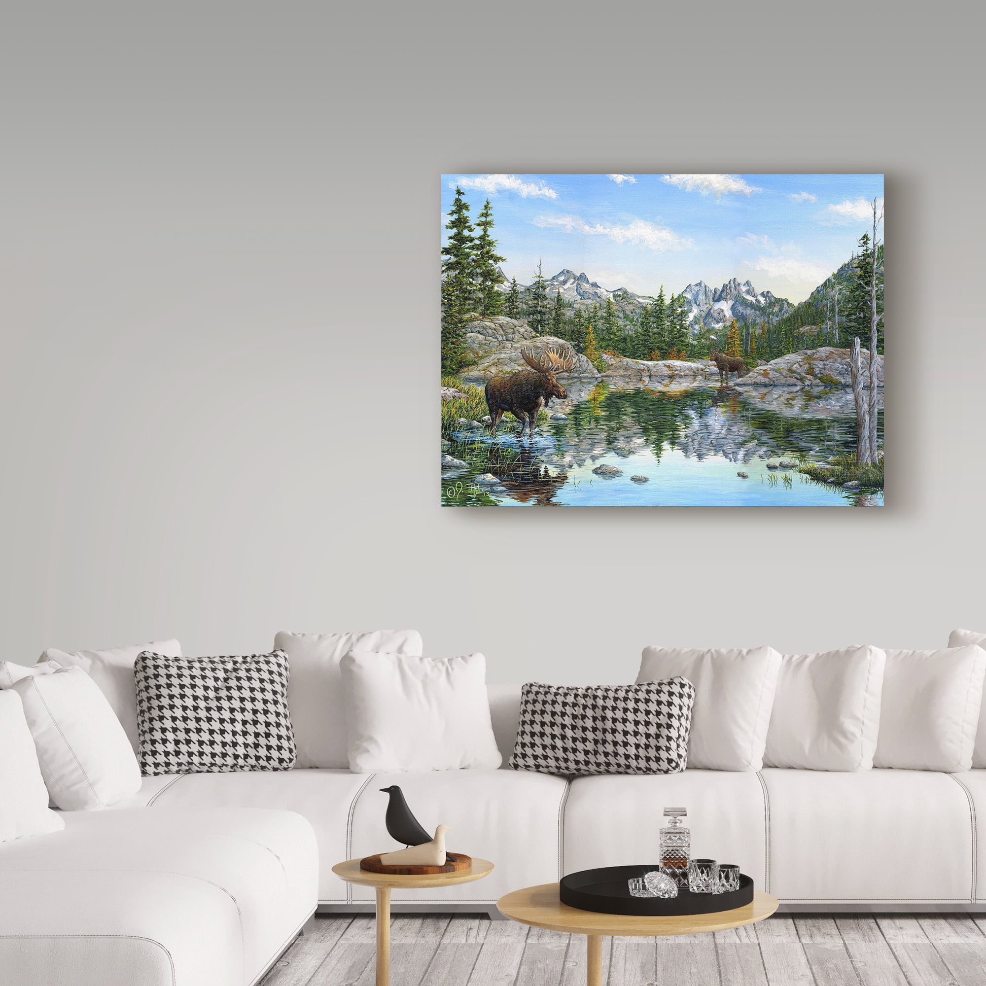 Trademark Fine Art 'Moose' Canvas Art by Jeff Tift