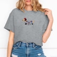 thumbnail image 2 of Womens Tops Oversized Summer Trendy Cute Dog Printed Short Sleeve Tee Shirts Casual Soft Comfy Cute Loose Fit Blouses, 2 of 4