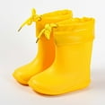 thumbnail image 4 of Gelikeya Rain Boots for Kids Outdoor Wear Soft and Breathable Rain Shoes Rainwear (Yellow, Size 10-10.5 Years), 4 of 4