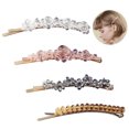 thumbnail image 2 of 4 Pcs Pince à Cheveux pour Femmes Mode Perles de Cristal Barrette Épingle à Cheveux, 2 of 10