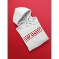 thumbnail image 3 of Top Secret Stamp Hoodie Men -Image by Shutterstock, Male 5X-Large, 3 of 4