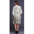 thumbnail image 4 of Bimba Flower LadiesKaftanHoliday Loungewear Midi Dress Beach Coverup-XL-3X, 4 of 5