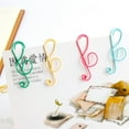 thumbnail image 2 of FRCOLOR Paper Clip 20pcs Colorful Note Shaped Paper Clip Paper Holder Creative Metal Paper Clamp Bookmark for Home Office School Random Color,2.56"X2.56"X0.91", 2 of 4