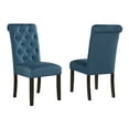 thumbnail image 2 of Roundhill Furniture Leviton Urban Style Dining Set: Table and 6 Chairs, Blue, 2 of 9