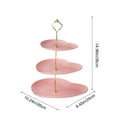 thumbnail image 2 of 3 Tier Ceramic Cake Stand Wedding, Dessert Cupcake Stand for Tea Party Serving Platter, 2 of 6