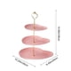 thumbnail image 3 of CaiYueKe 3-Tier Heart-Shaped Dessert Stand, European-Style Snack Tray, Multi-Layer Fruit Candy Plates, Party Serving Display Holder for Cakes Pastries, Home Kitchen Decor, 3 of 7