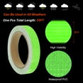 thumbnail image 3 of Uxcell Reflective Tape, 2pcs 0.8"x33FT Waterproof High Visibility Warning Safety Tape, Green, 3 of 6
