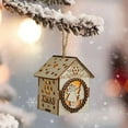 thumbnail image 5 of Moocorvic Christmas Decorations Wooden House Christmas Ornaments With LED Warm Light, Christmas Tree Decor Village Scene Arrangement, 5 of 7