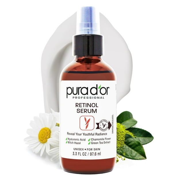 Sérum PURA D'OR Retinol Antiedad de 100 ml para uso nocturno