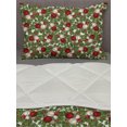 thumbnail image 3 of Christmas Comforter & Sham Bedding Set, Pine Fir Cones Balls and Coniferous Tree Leaves Holly Berry Old Fashioned, 3 pcs Duvet Set Microfiber Filling Quilt, 5 Sizes, Red Green Grey, by Ambesonne, 3 of 4