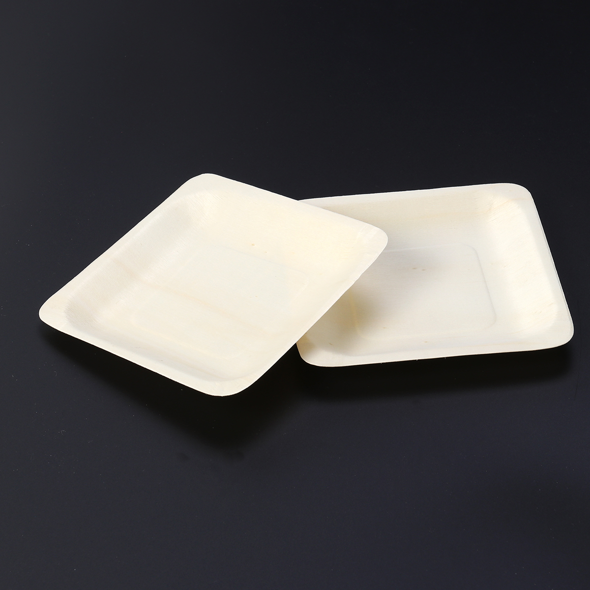 50 Pcs Paper Plate Wedding Decor Wooden Plate Birthday Party Plates Outdoor Decor Tableware