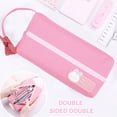 thumbnail image 4 of Estuche para lápices FloreceBien, estuche para lápices de gran capacidad con asa, estuches para lápices, rosa, 4 of 5