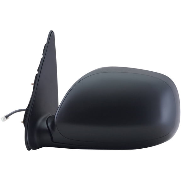 70066T - Fit System Driver Side Mirror for 01-07 Toyota Sequoia SR5 model, 01-06 Tundra Double Cab Model, black, foldaway, Heated Power
