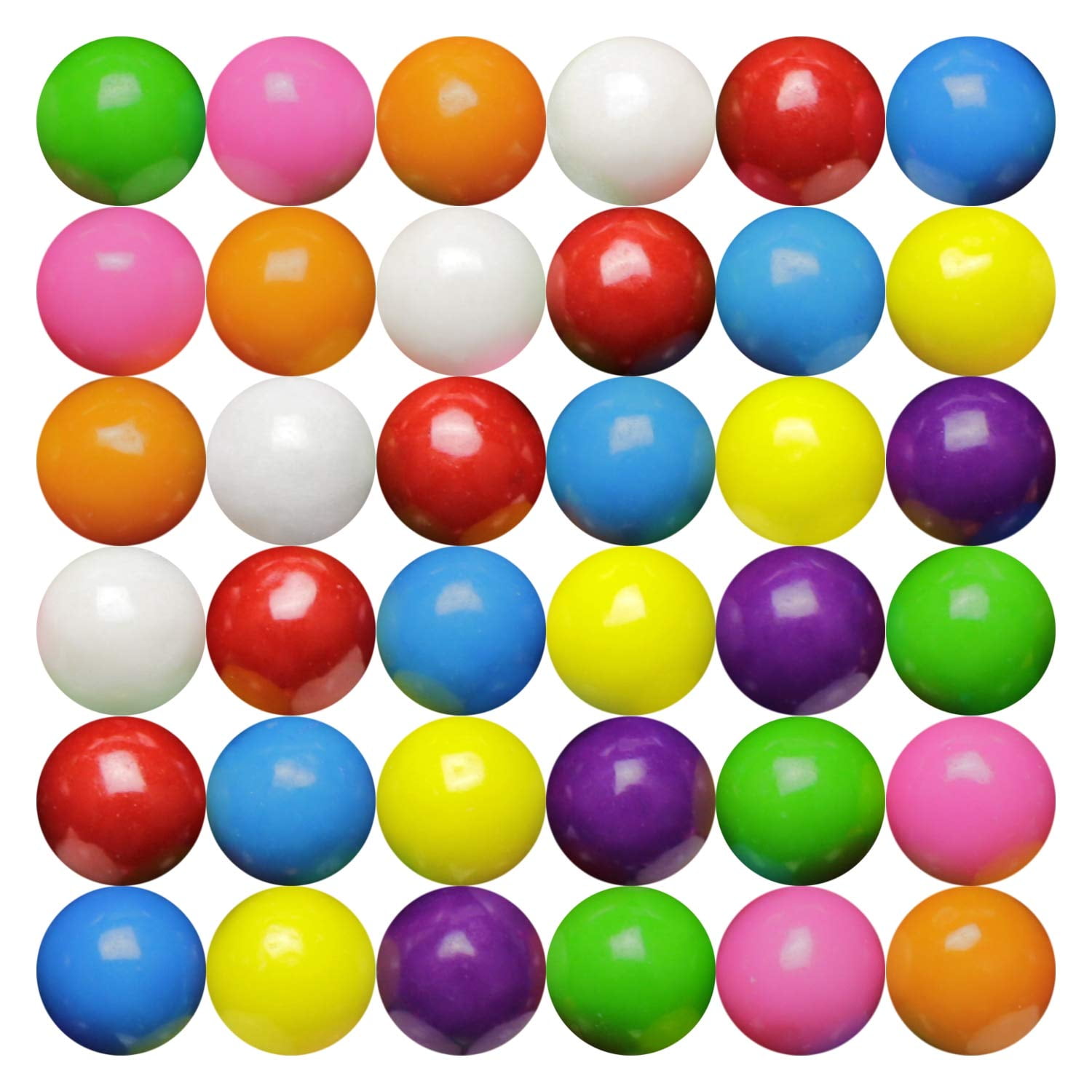 13 mm 0.5 inch Fruity Mix Gumballs 4x1 Lb Assorted Colors Gum Balls