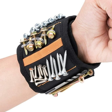 

Heldig Magnetic Bracelet with 20 Powerful Magnets Best Men Gifts Magnetic Bracelet Craftsman Gifts for Holding Tools Screws Nails Drills