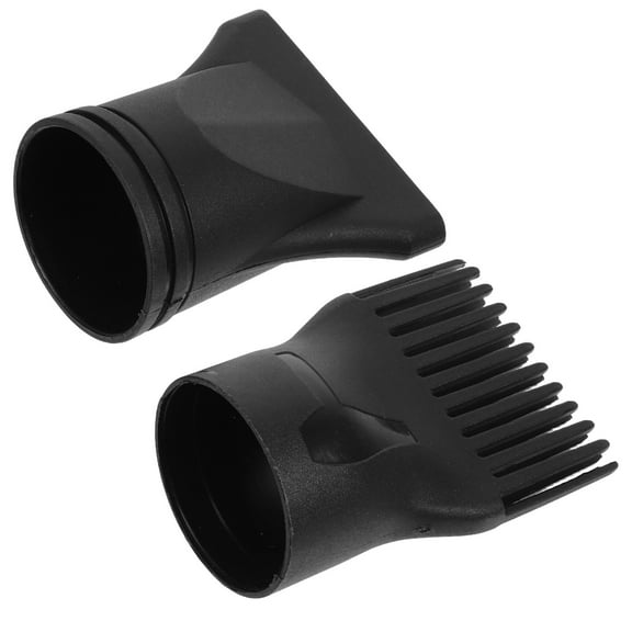 Hytrove Concentrator Nozzle For Hair Dryer Diffuser Attachment Black 2Pcs 3.5X2.6X2.0In Plastic