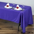 thumbnail image 3 of Balsa Circle 10 Pieces 60" x 126" Purple Rectangle Polyester Tablecloths Table Cover Linens, 3 of 7