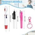 thumbnail image 2 of Uxcell Mini Highlighter Pen Set for Badge with Clip Rose Red, 2 of 7