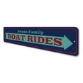 thumbnail image 4 of Boat Rides Arrow Novelty Sign, Metal Wall Decor - 4x18 inches, 4 of 4