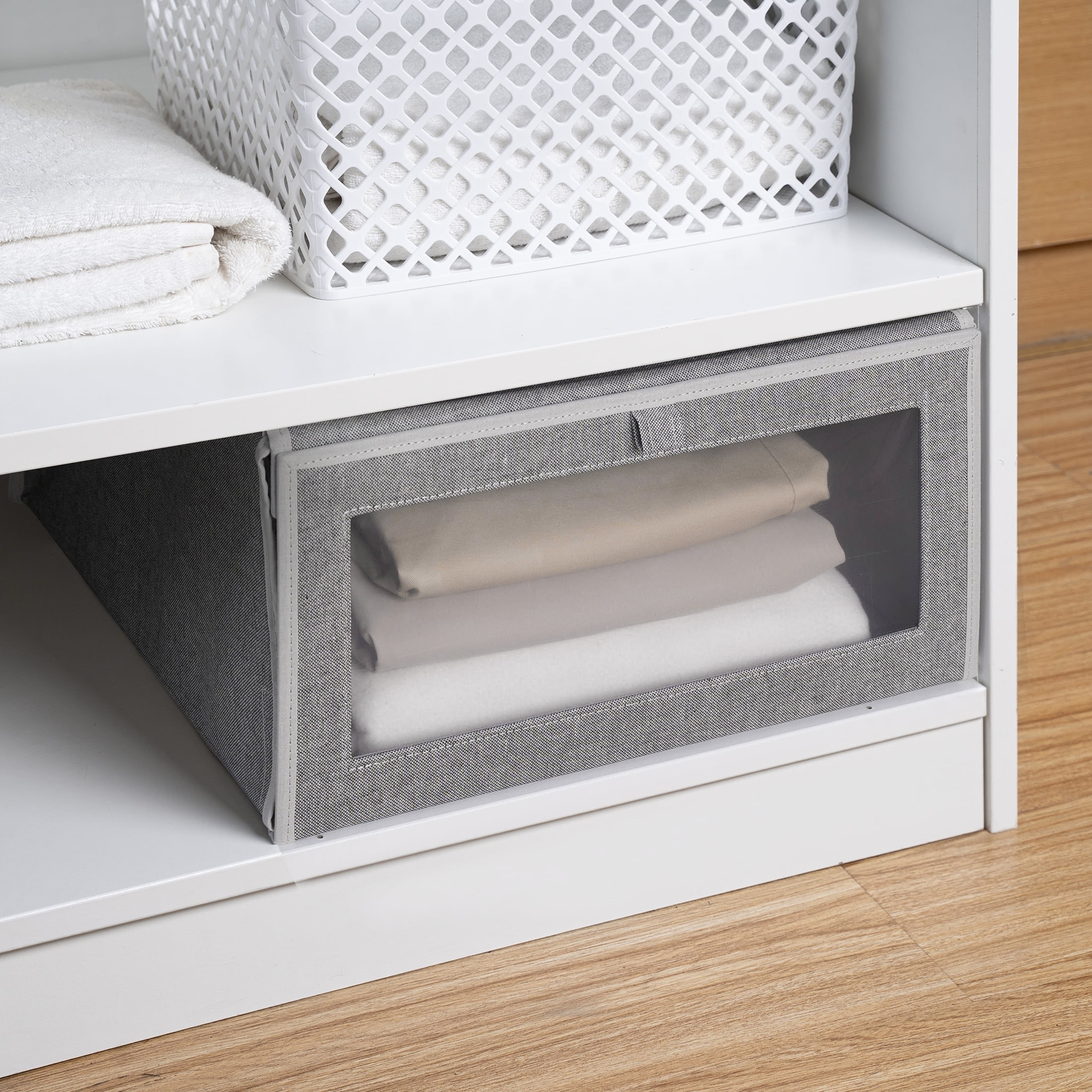 BHG DROP-FRONT CLOSET STORAGE BOX