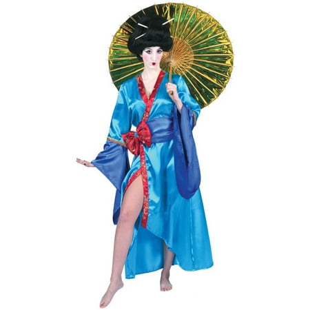 Woman's Blue Kimono Robe Costume~Standard / Blue