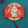 thumbnail image 1 of kurtrusly Red Envelope Folding Ritual Stretching is a 6-card stretch red envelope for New Year's greetings, 1 of 1