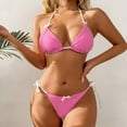 thumbnail image 2 of Vividxx Bikini Sets For Women Polka Print Two Piece Swimwear Bikini With Push Up Underwire And Crisscross Back Straps Summer Comfortable Vacation Beachwear, 2 of 5