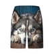 thumbnail image 5 of Pantalones Cortos para Hombre de Cintura Elástica con Bolsillos Pantalones de Playa de Impresión Casual, Poliéster Ligero de Moda para la Primavera Verano Al Aire Libre Y el Uso Diario, 5 of 5