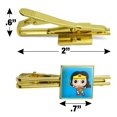 thumbnail image 3 of Wonder Woman Cute Chibi Golden Lasso Square Tie Bar Clip Clasp Tack- Silver or Gold, 3 of 6