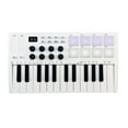 thumbnail image 2 of Clavier Portable M-VAVE 25 Touches Contrôle MIDI Mini Clavier USB Portable Contrôleur MIDI avec 25 Touches Sensibles à la Vélocité 8 Pads Rétroéclairés RGB 8 Boutons, 2 of 7