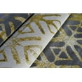 thumbnail image 5 of Ladole Rugs Alfalfa Vincenza Collection Geometric Elegant European Soft Area Rug Carpet in Silver Gold, 5x8 (5'3" x 7'6", 160cm x 230cm), 5 of 5