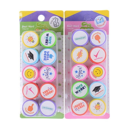 

Cute Self Inking Stamp Seal Toy Rubber School Office Party Favors Children Gift 0 0 0 0 0