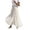 Beige, variant on YUEHUA Women's A-Line Fairy Patterned Elastic High Waist Ruffle Tulle Layered Midi Skirt Elegant Smock Vacation Outfits Dress