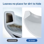 Faitaliicy Elongated Toilets For Bathrooms Two-Piece Toilet With Comfortable Close Seat 1.28 Siphonic Flush Toilet Powerful Modern Standard Toilet With Universal Height ADA Cotton