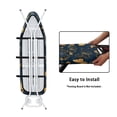 thumbnail image 4 of Kuiaobaty Golden Butterfly Blue Ironing Board Cover Soft Heavy Duty Iron Covers Protective Scorch Polyster Dust Cover Standard Size 15 x 54 Inch for Ironing Board Home Decor, 4 of 5