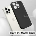 thumbnail image 4 of Designed for iPhone 16 Pro Case, Ultra Thin Camera Lens Protection Matte Back Hard PC Shockproof Skin Friendly Anti-Slip Solid Color Phone Case Compatible with iPhone 16 Pro - Black, 4 of 5
