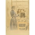 thumbnail image 3 of Walter Richard Sickert 14x18 Black Modern Framed Museum Art Print Titled - The Toilet at the Window (1860-1942), 3 of 5