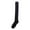 Black, variant on Ljudmp Women's Plain Color Over-the-Knee Cotton Socks Stretch Thigh-High Stockings Ribbed Knit Long Tube Socks for Boots Casual Dress Black