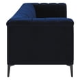 thumbnail image 2 of Pemberly Row Modern Velvet Upholstered Tuxedo Arm Sofa in Blue, 2 of 11