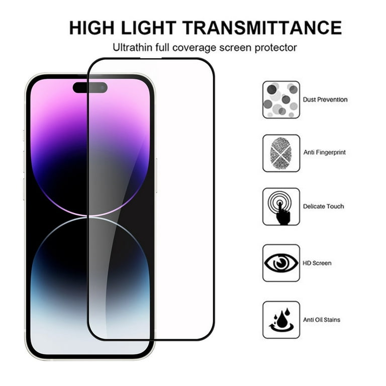 1-Pack] Screen Protector for Apple iPhone 15,15 Pro,15 Plus,15 Pro Max with Tempered  Glass,Ultra HD, 9H Hardness, Scratch Resistant, Case Friendly for iPhone 15  Plus 6.7 Glass Screen Protector 