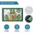 thumbnail image 6 of St Patricks Day Placemats Set of 4, Modern Watercolor Dogs Green Shamrock Placemats for Dining Table, Place Mats for Kitchen Tabletop, Waterproof Wipeable Dining Table Mats Set, 6 of 9