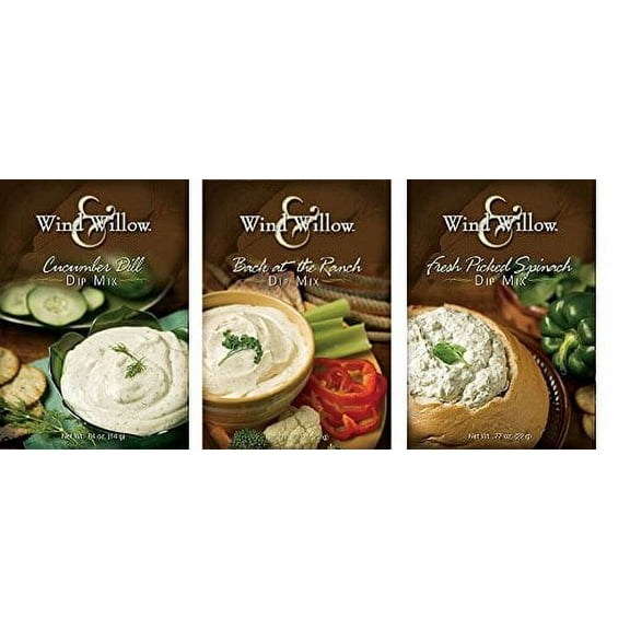 Dip Mix  Pack - "Back At The Ranch," "Cucumber Dill," & "Fresh Picked Spinach"