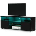 thumbnail image 5 of ChVans LED TV Stand for 55 inch TV, High Glass Modern Entertainment Center with LED Lights and Glossy Cabinets, 5 of 10