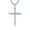 White, variant on SOULMEET Cross Necklace for Men 925 Sterling Silver Men’s Nail Cross Necklace with 22”+2” Stainless Steel Chain Gift for Men