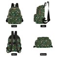 thumbnail image 4 of FORMRS Mini Backpack Purse for Women Quilted Travel Daypack Casual Shoulder Bag, Green Forest Pattern, 4 of 7