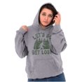 thumbnail image 3 of Let's Go Get Lost Bigfoot Legend Myth Unisex Plus Fleece Graphic Hoodie Brisco Brands 2X, 3 of 5