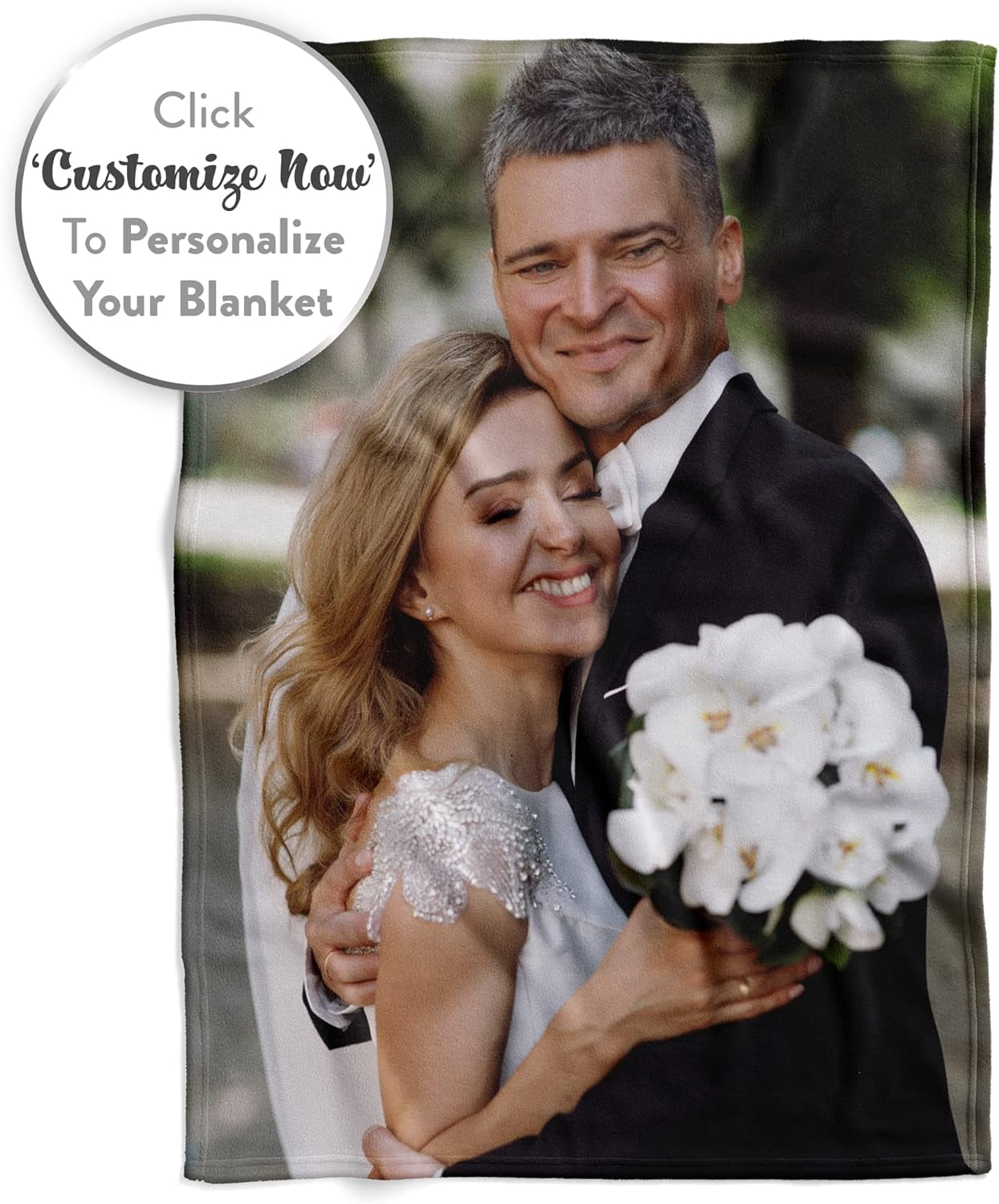 Ships Next Day, Custom Blanket with Picture - Printed in USA, Personalized Photo Blanket (Fleece – 50x60) Blankets