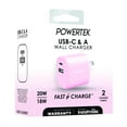 thumbnail image 3 of Liquipel Powertek Pastel Dual USB-A / USB-C Wall Charger - Light Pink, 3 of 7