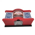 thumbnail image 2 of Manual Card Shuffler Poker Shuffle Machine Cards Holder Easy Hand Cranked System Card Shuffler Red,1x Card Shuffler Manual,Red, 2 of 9